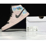 Powder Air Jordan BQ6472-602 Iridescent (W) Dirty Mid 1 0728